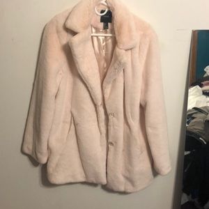 Forever21 pink Teddy coat